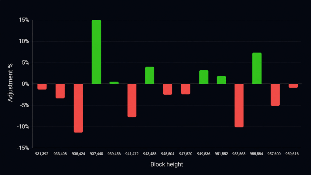 Bitcoin’s 15th Difficulty Reset Exposes a Mining Industry Under Pressure